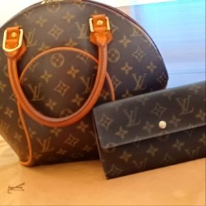 Louis Vuitton Vintage Porte Tressor Brown Monogram Wallet - 100% Authentic